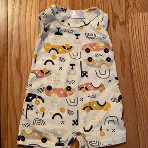 Mila & rose 0-6 month  race car tank romper